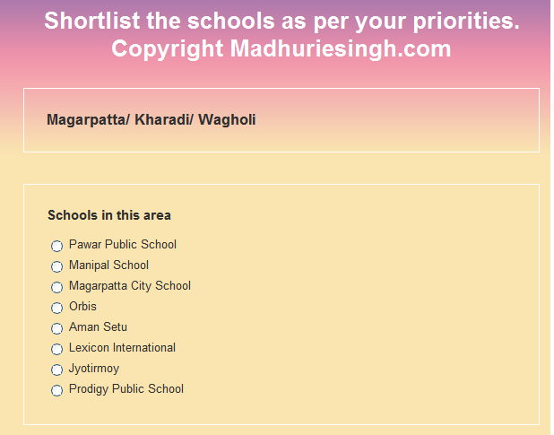 schools in wagholi