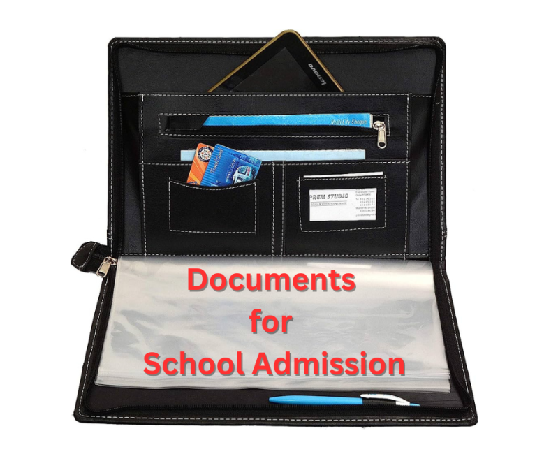 Documents folder for school admission